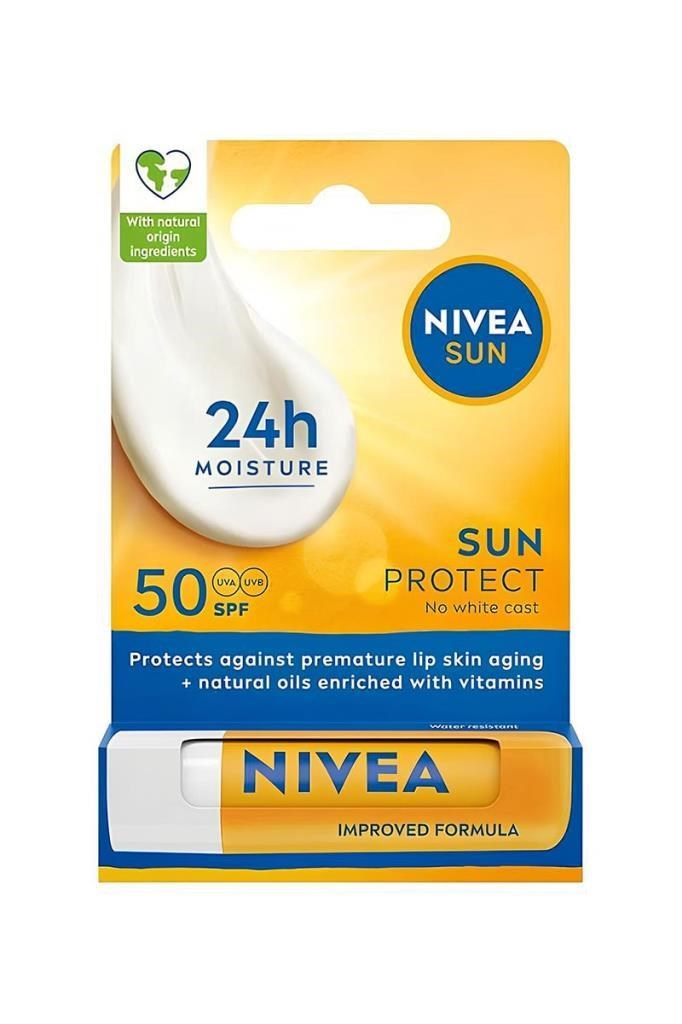 Nivea Yüksek 50 Faktör Güneş Korumalı Dudak Bakım Kremi 4.8 grNivea 50 Faktör 4.8 gr Dudak KremiNivea