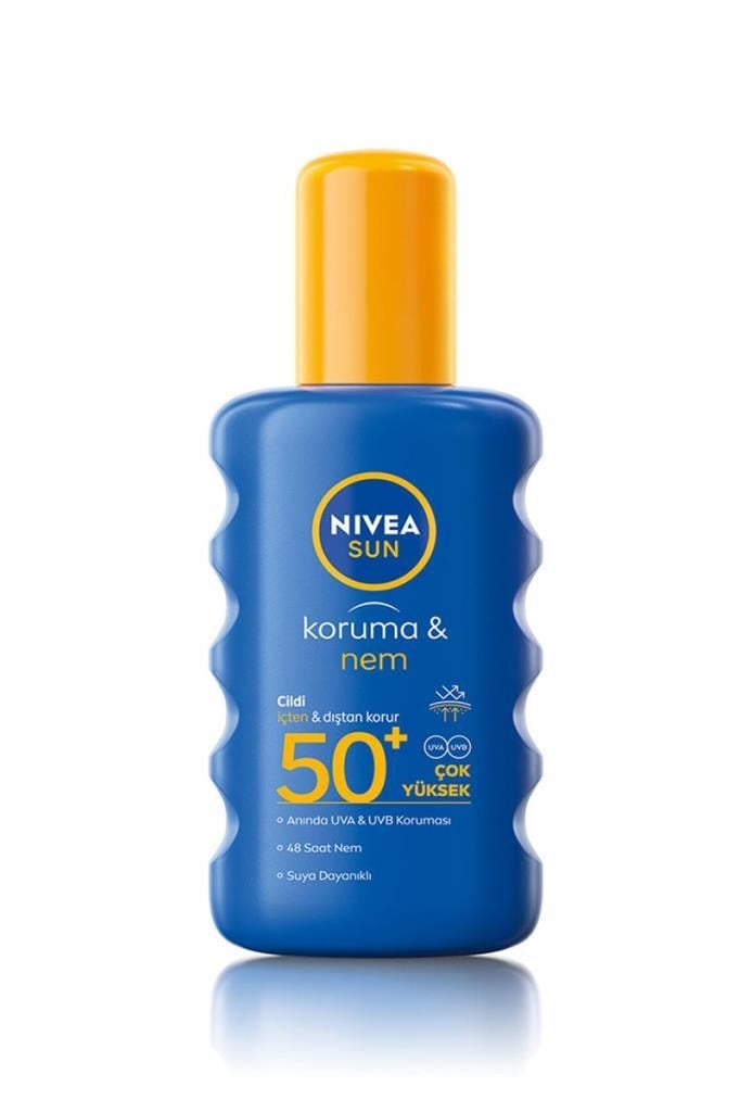 Nivea Koruma & Nem 200 ml 50 Faktör Sprey Güneş KremiNivea Koruma & Nem 200 ml 50 Faktör Sprey Güneş KremiNivea