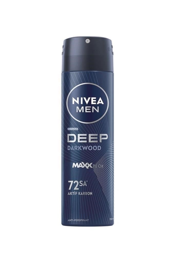 Nivea Men Deep Dimension 150 ML Erkek DeodorantNivea Men Deep Dimension Aktif Karbon Dark Wood 150 ml Erkek DeodorantNivea