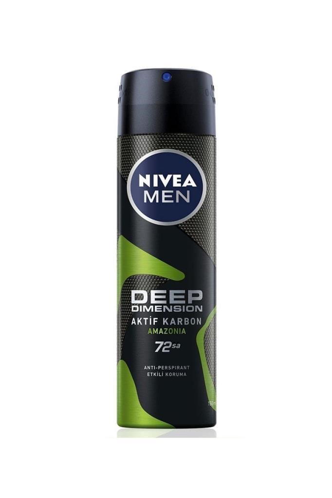 Nivea Men Deep Dimension Amazonia 150 ml DeoNivea Men Deep Dimension Aktif Karbon Amazonia 150 ml Erkek DeodorantNivea