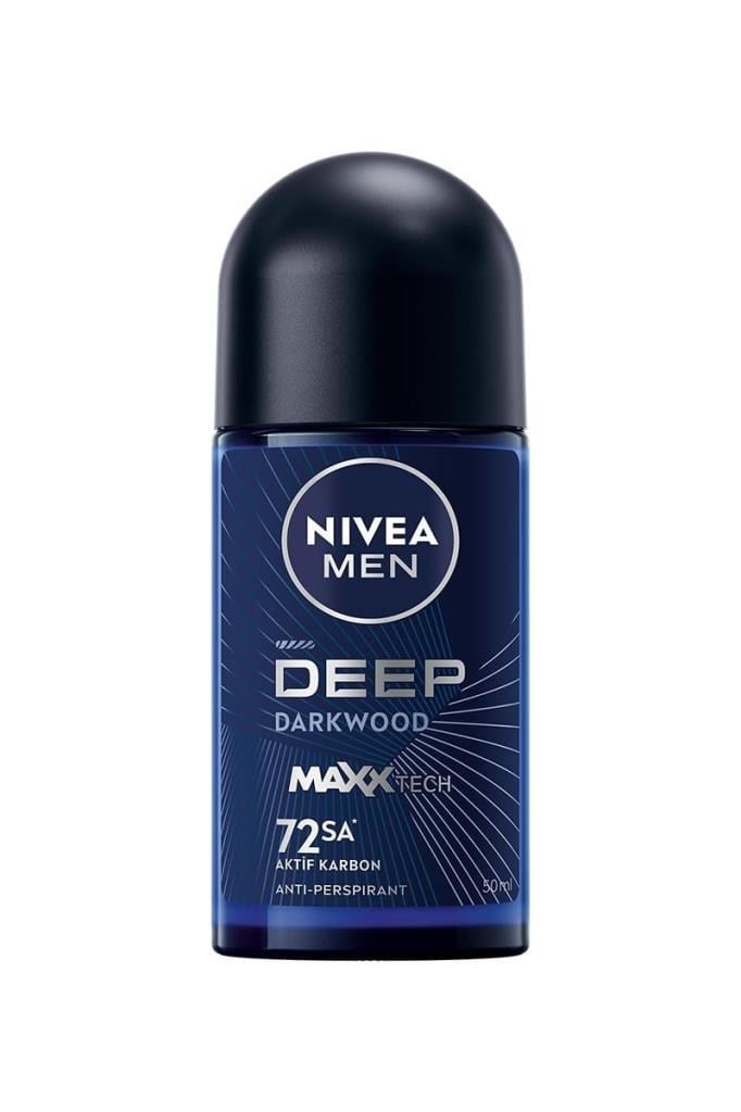 Nivea Men Deep Dimension 50 ml Roll-OnNivea Men Deep Dimension Dark Wood 50 ml Erkek Roll-OnNivea
