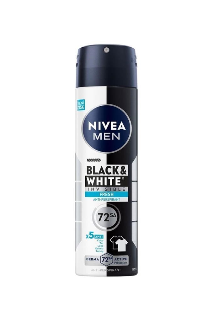 Nivea Men Invisible Black & White Fresh 150 MLNivea Men Invisible Black & White Fresh 150 ml Erkek DeodorantNivea