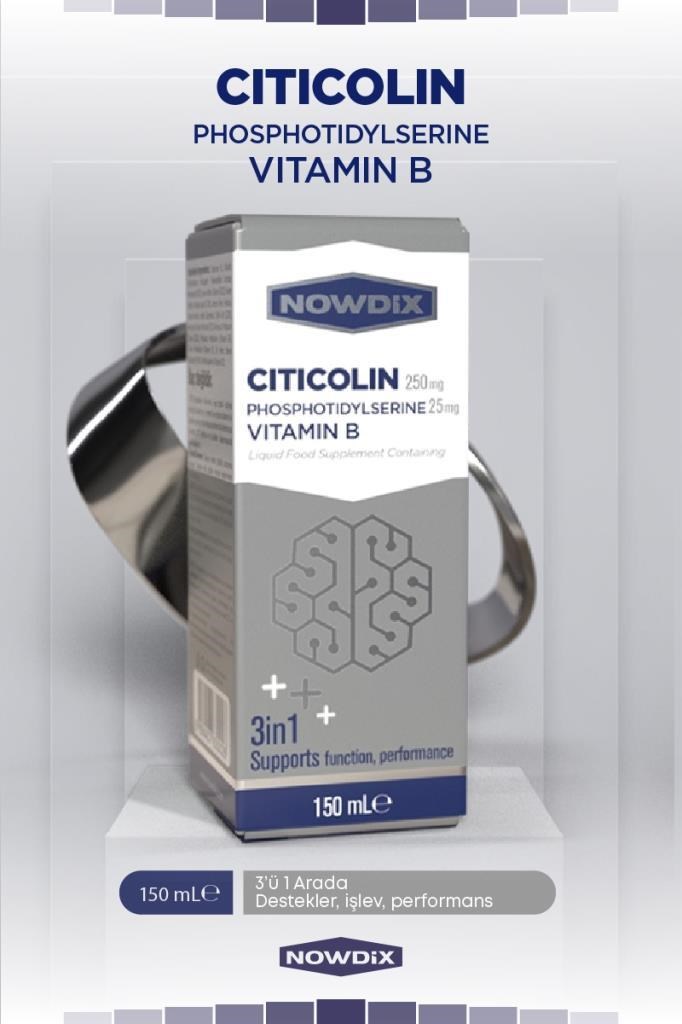Nowdix Sitikolin Fosfotidilserin 150 mlNowdix Sitikolin Fosfotidilserin 150 mlNowdix