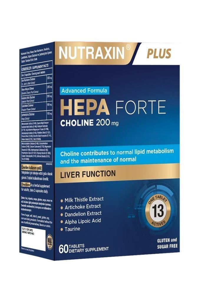 Nutraxin Hepa Forte Kolin 200 mg 60 TabletNutraxin