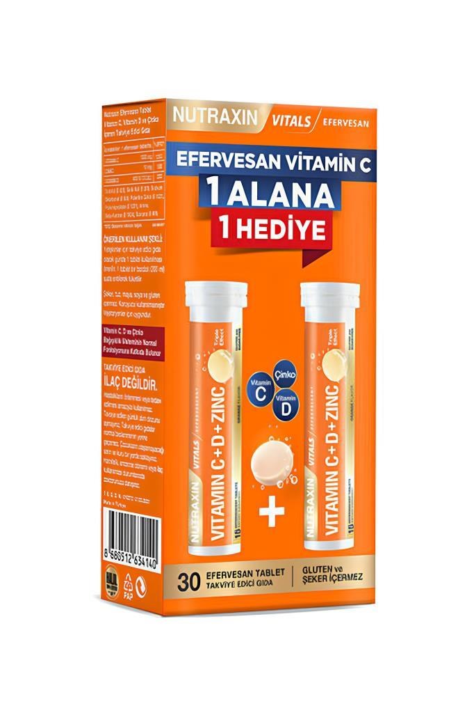 Nutraxin Vitamin C 1 Alana 1 Bedava 30 Efervesan Nutraxin