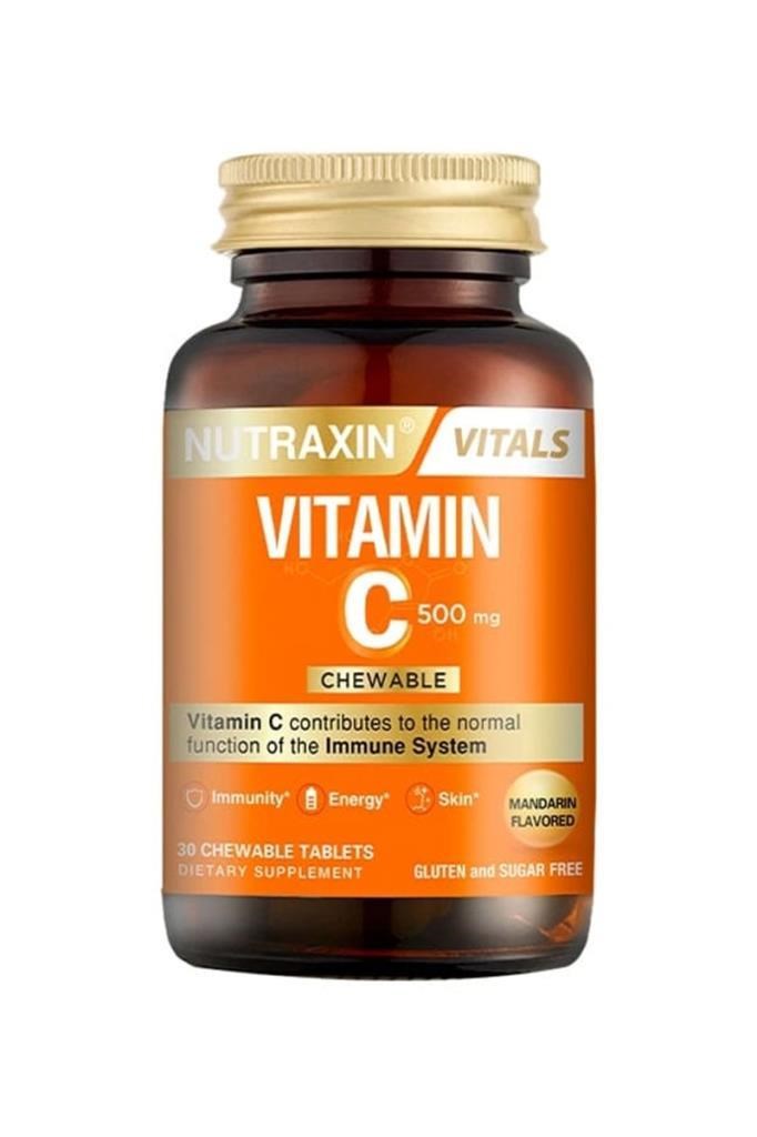 Nutraxin Vitamin C500 Mg 30 Çiğneme TabletNutraxin Vitamin C 500 mg 30 Çiğneme TabletiNutraxin