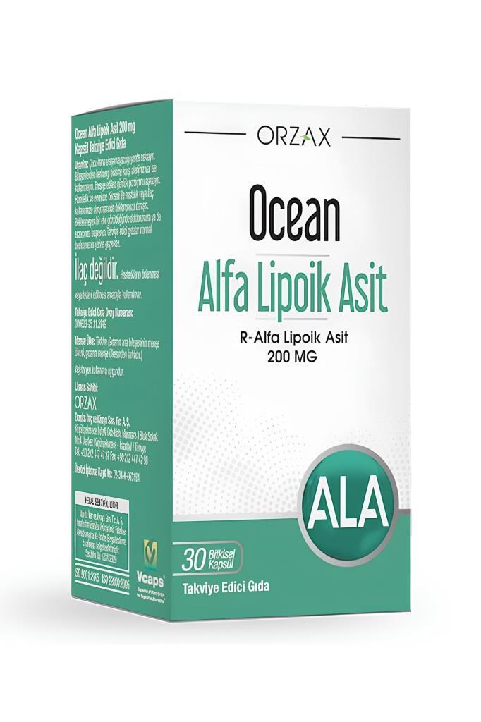 Ocean Alfa Lipoik Asit 200 mg 30 Kapsül | Hızlı KargoOcean Alfa Lipoik Asit 200 mg 30 KapsülOcean