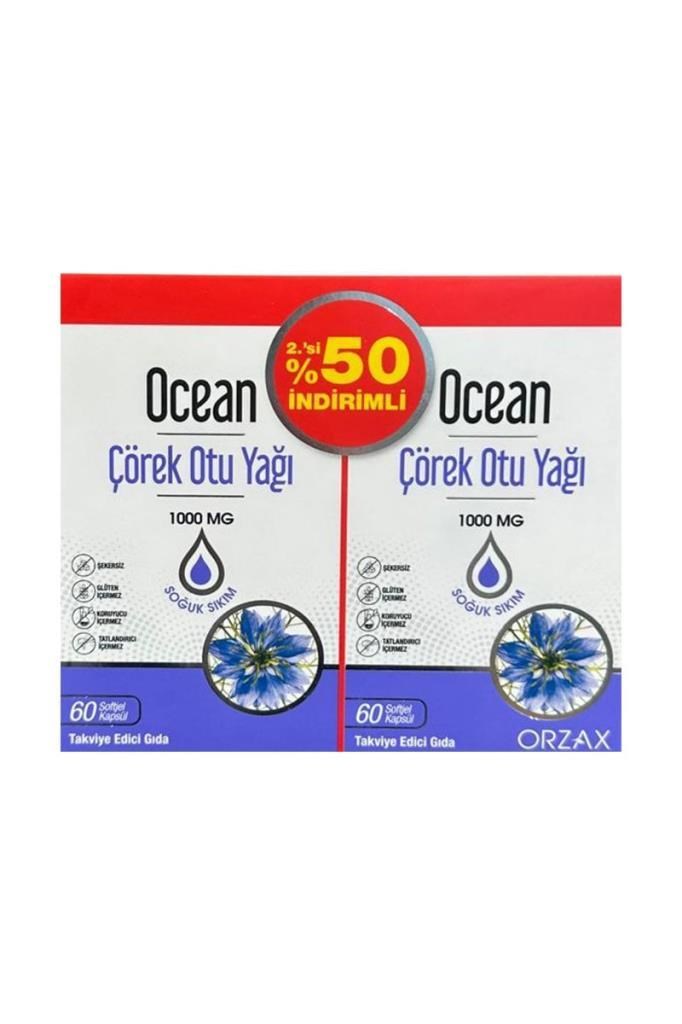 Ocean Çörek Otu Yağı 1000 Mg 60 Kapsül | Hızlı KargoOcean Çörek Otu Yağı 1000 Mg 2.si %50 İndirimOcean
