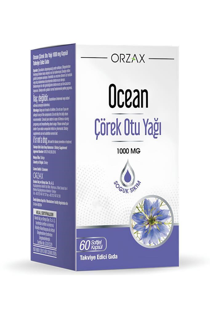 Ocean Çörek Otu Yağı 1000 mg 60 Kapsül | Hızlı KargoOcean Çörek Otu Yağı 60 KapsülOcean