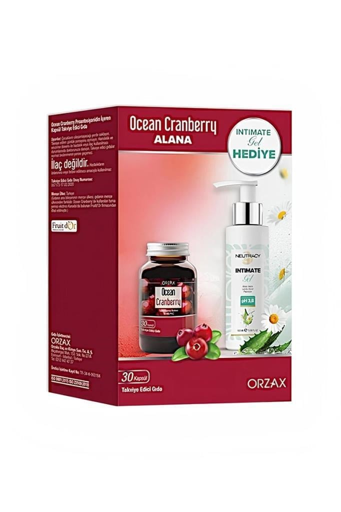 Ocean Cranberry Turna Yemişi Ekstresi 30 Kapsül + Neutracy İntim Jel 100 ml HediyeliOcean Cranberry Turna Yemişi Ekstresi 30 Kapsül + Neutracy İntim Jel 100 ml HediyeliOcean