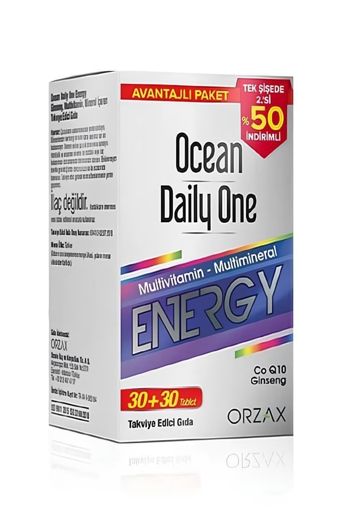 Ocean Daily One Energy 60 Tablet Enerji | Hızlı KargoOcean Daily One Energy 60 TabletOcean