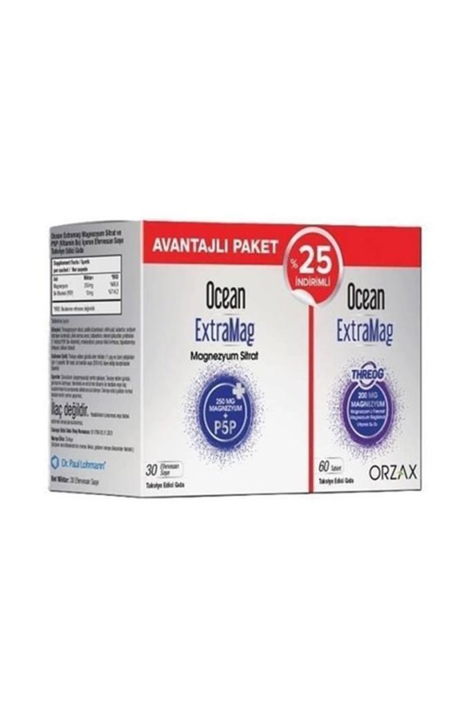 Ocean Extramag 30 Saşe + Extramag Threog 60 Tablet|Hızlı KargoOcean Extramag 30 Saşe + Ocean Extramag Threog 60 TabletOcean