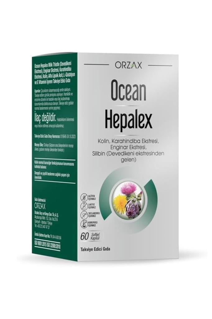 Ocean Hepalex 60 Kapsül Karaciğer Destek Takviye | Hızlı KargoOcean Hepalex 60 KapsülOcean