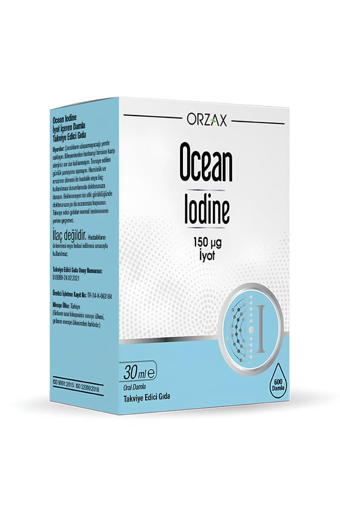 İyot Damlası Ocean Iodine 150 mcg 30 ml | Hızlı KargoOcean Iodine 150 mcg İyot 30 mlOcean