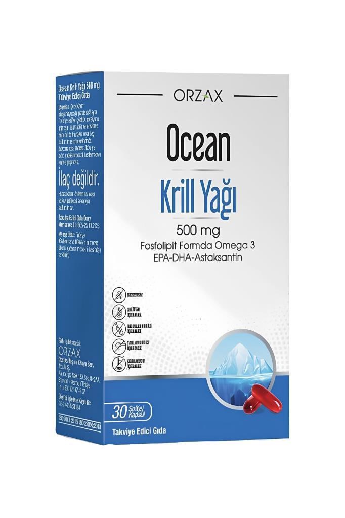 Ocean Krill Oil 500 mg 30 Kapsül Omega-3 | Hızlı KargoOcean Krill Oil 500 mg 30 KapsülOcean