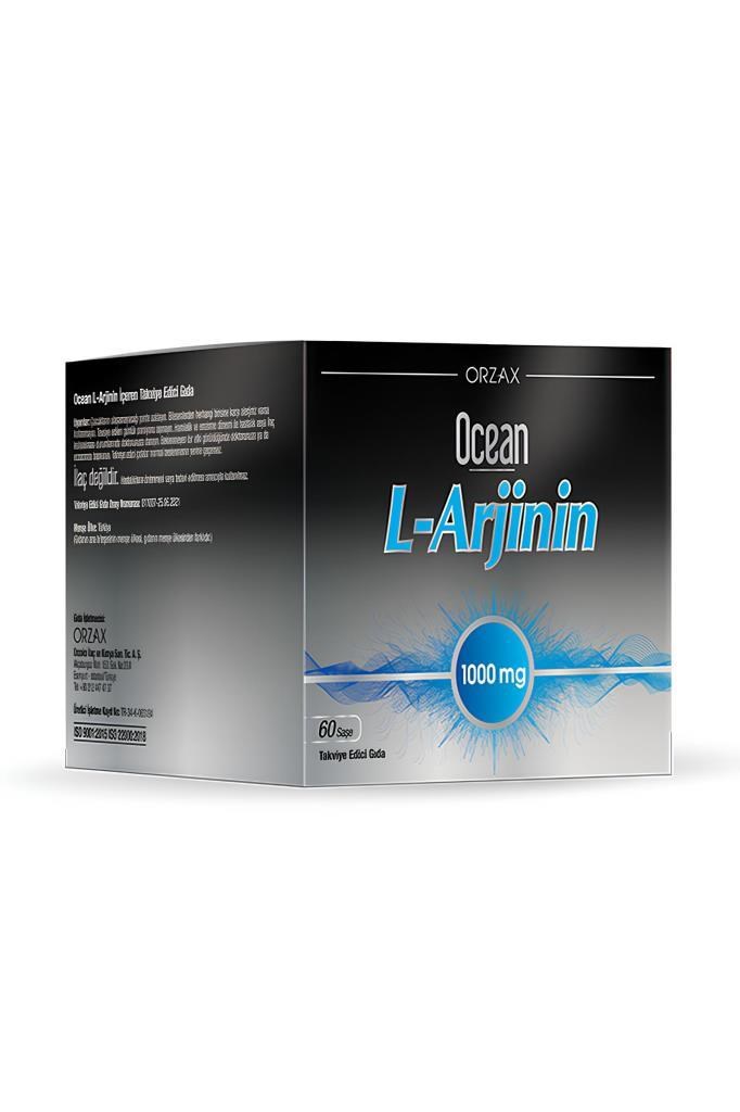 Ocean L-Arjinin 1000 mg 60 Saşe Toz Takviye | Hızlı KargoOcean L-Arjinin 1000 mg 60 SaşeOcean