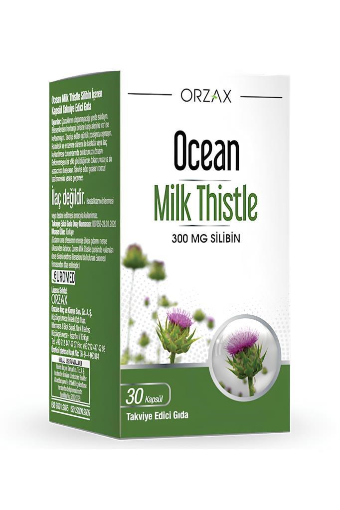 Ocean Milk Thistle 30 Tablet 300 mg Silibin | Hızlı KargoOcean Milk Thistle 30 Tablet Ocean