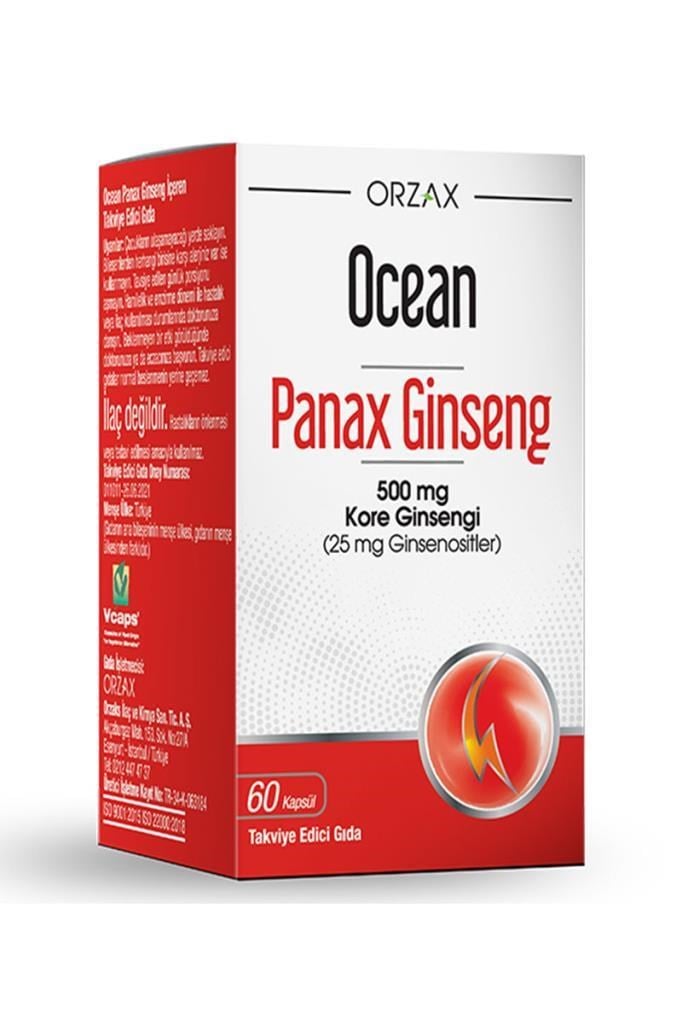 Ocean Panax Ginseng 500 mg 60 KapsülOcean Panax Ginseng 500 mg 60 KapsülOcean