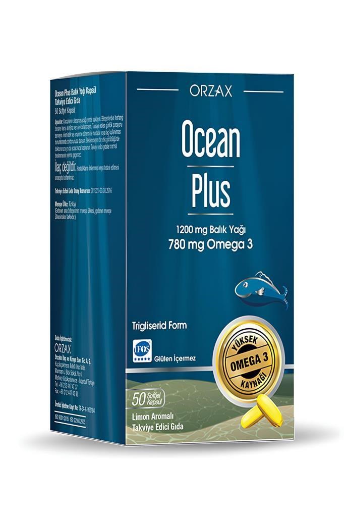 Ocean Plus Balık Yağı 1200 mg 50 KapsülOcean Plus Balık Yağı 1200 mg 50 KapsülOcean