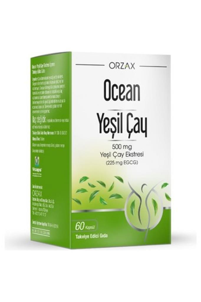 Ocean Yeşil Çay Ekstresi 500 mg 60 Kapsül | Hızlı KargoOcean Yeşil Çay Ekstresi 500 mg 60 KapsülOcean