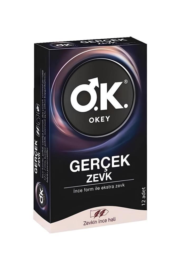 Okey Gerçek Zevk 12’li Prezervatif İnce LateksOkey Gerçek Zevk 12li PrezervatifOkey