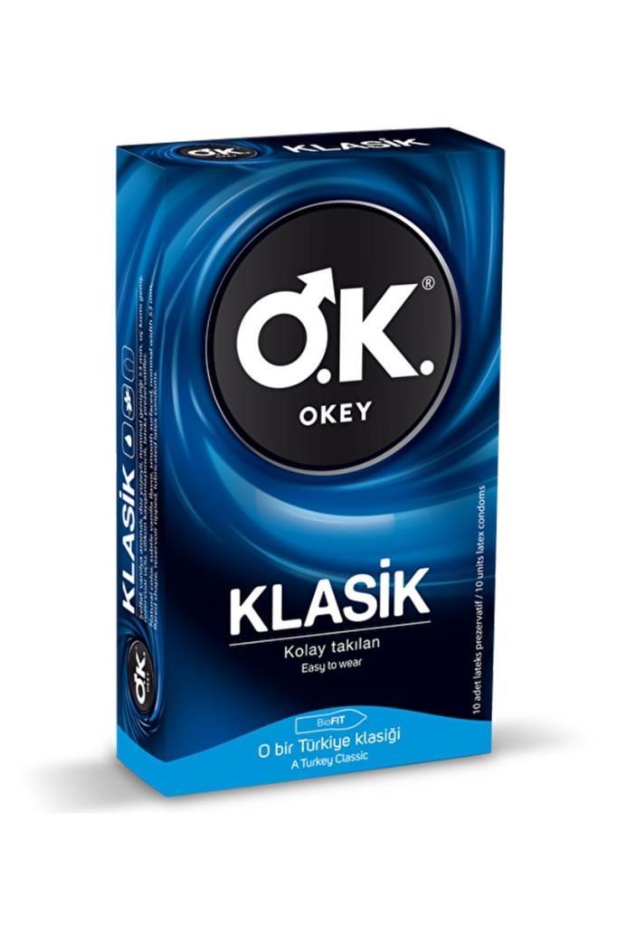 Okey Klasik 10’lu Prezervatif - KayganlaştırıcıOkey Klasik 10lu PrezervatifOkey