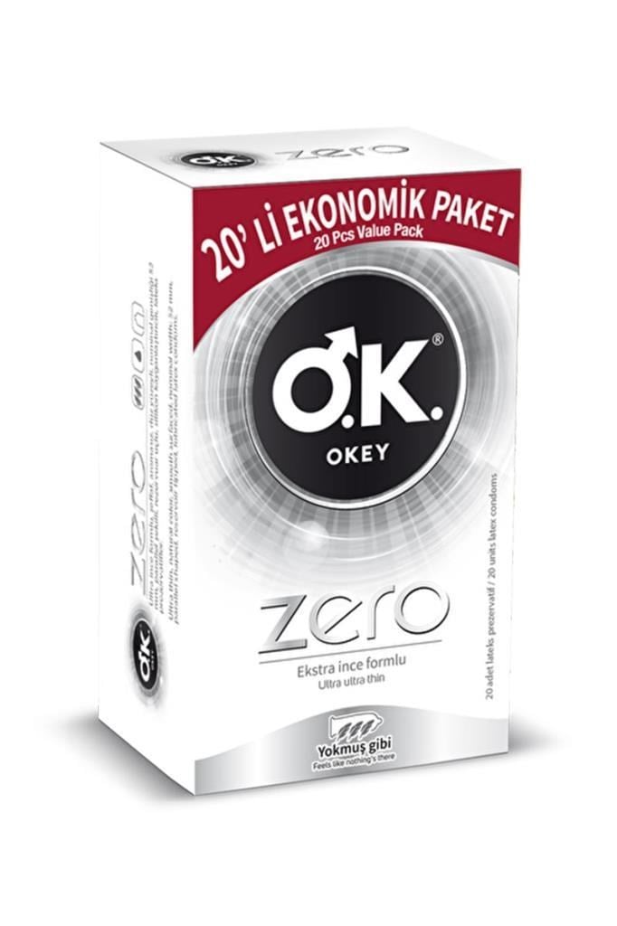 Okey Zero 20’li Prezervatif 0,05 mm Ekstra İnceOkey Zero 20li PrezervatifOkey
