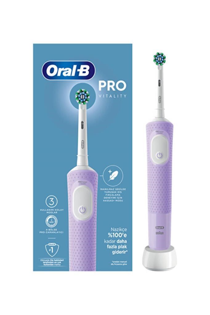 Oral-B Vitality Pro D103 Cross Action Lila Şarjlı Diş FırçasıOral-B