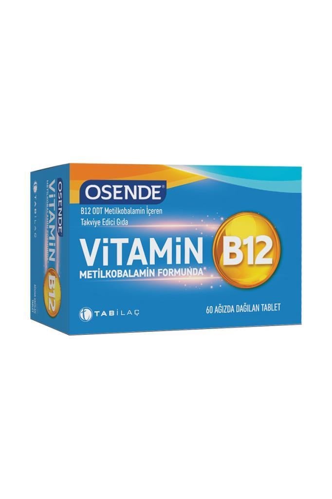 Osende Vitamin B12 60 Tablet MetilkobalaminOsende Vitamin B12 60 TabletOsende