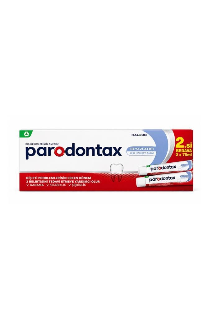 Parodontax Geliştirilmiş Tat Beyazlatıcı Diş Macunu 2 x 75mlParodontax