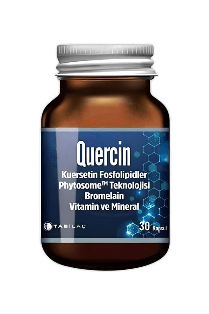 Quercin Fitozomal Kuersetin 30 Kapsül Takviye Quercin Fitozomal Kuersetin Bromelain 30 KapsülQuercin