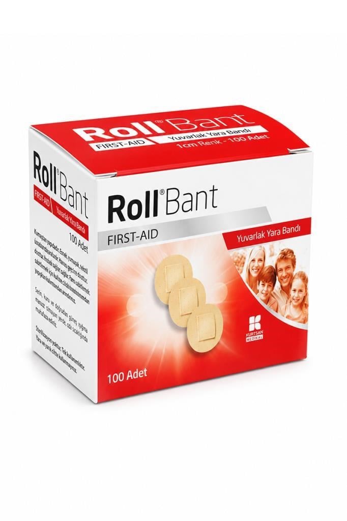 Roll Bant First Aid Yuvarlak 100lü Yara BandıRoll Bant