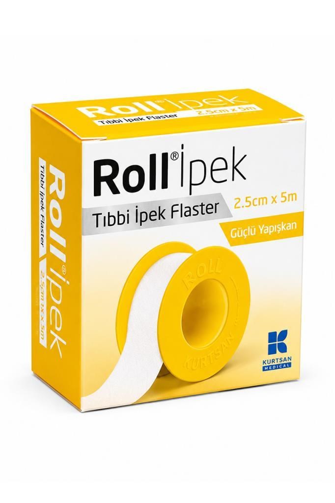 Roll İpek 2.5cm x 5m Tıbbi FlasterRoll İpek