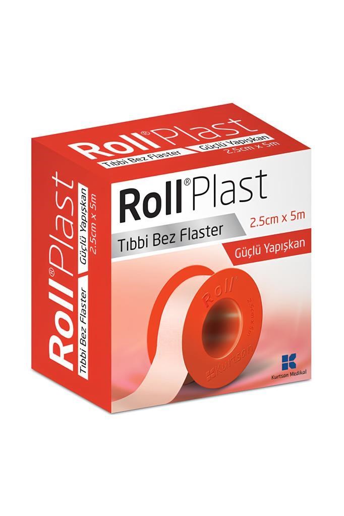 Roll Plast Tıbbi Flaster 2,5 cm x 5 mRoll Plast Tıbbi Flaster 2,5 Cm X 5 MRoll Plast