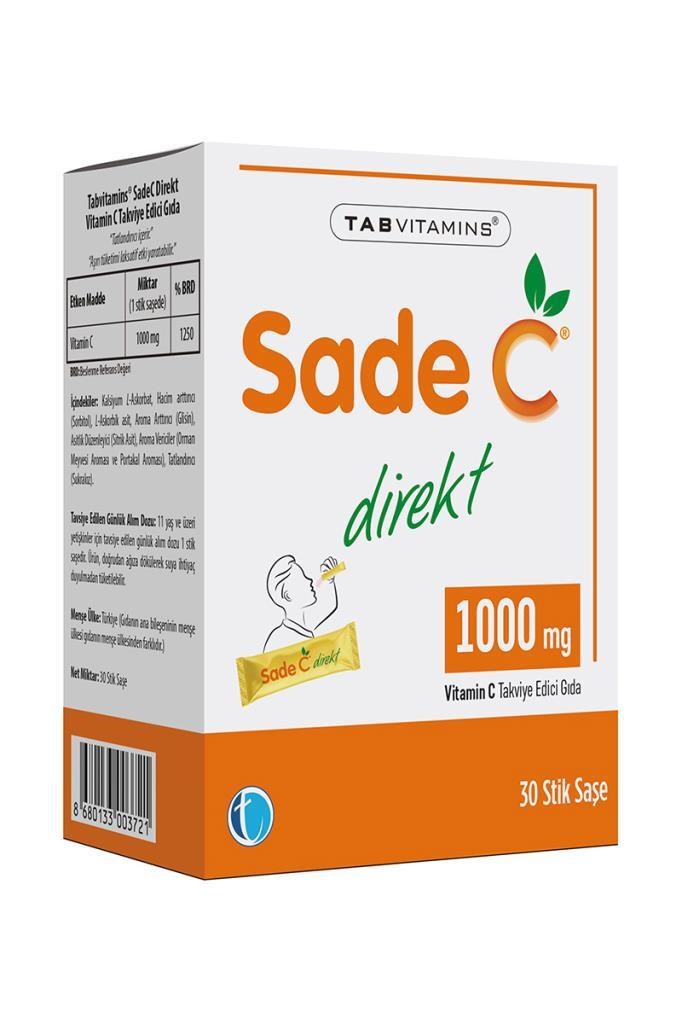 SadeC Vitamin C Direct 30 Stick ŞaseTabvitamins
