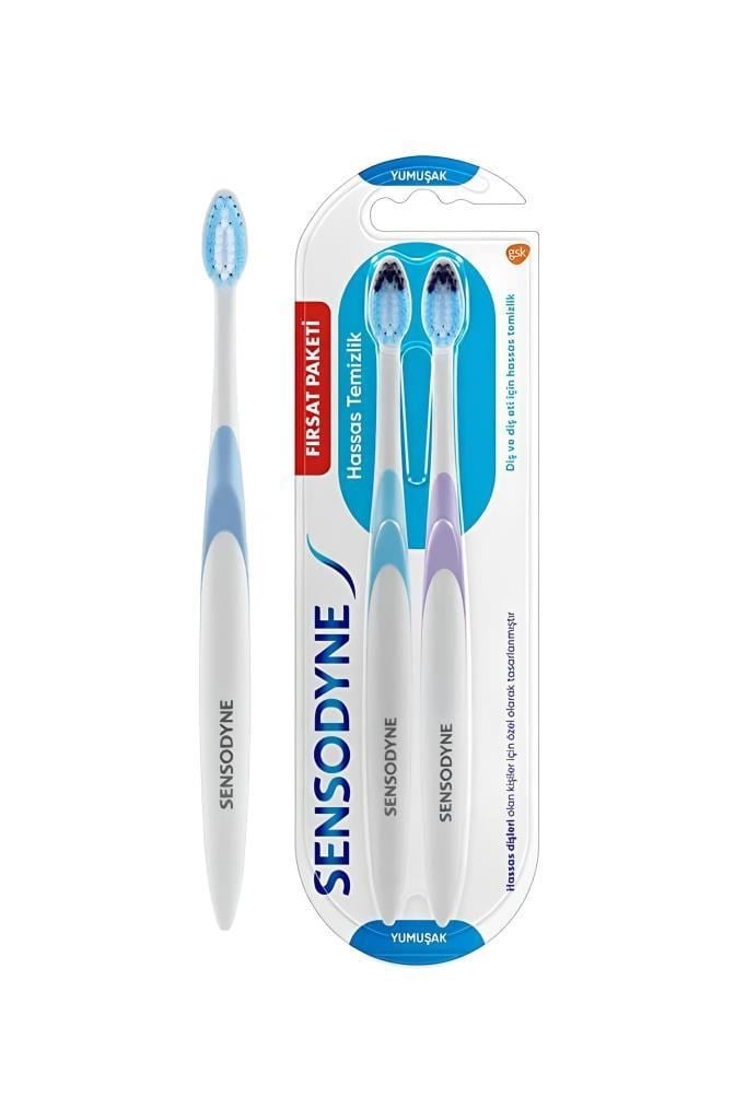 Sensodyne Hassas Temizlik Diş Fırçası 2'li Paket Sensodyne Hassas Temizlik Diş Fırçası 2li Fırsat PaketiSensodyne