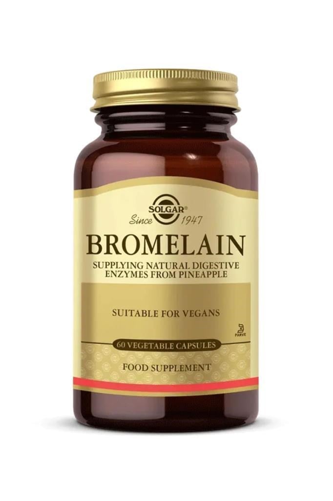 Solgar Bromelain 150 mg 60 Kapsül Bitkisel Enzim    Solgar Bromelain 60 KapsülSolgar