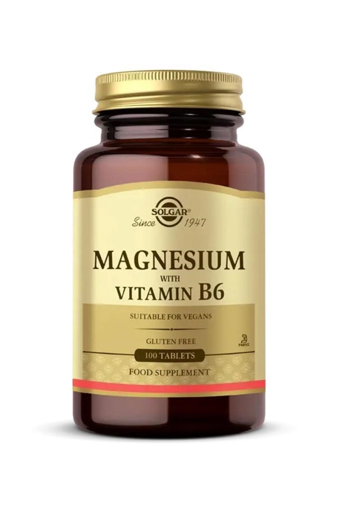 Solgar Magnezyum with Vitamin B6 100 Tablet | MultivitaminSolgar Magnesium with Vitamin B6 100 TabletSolgar