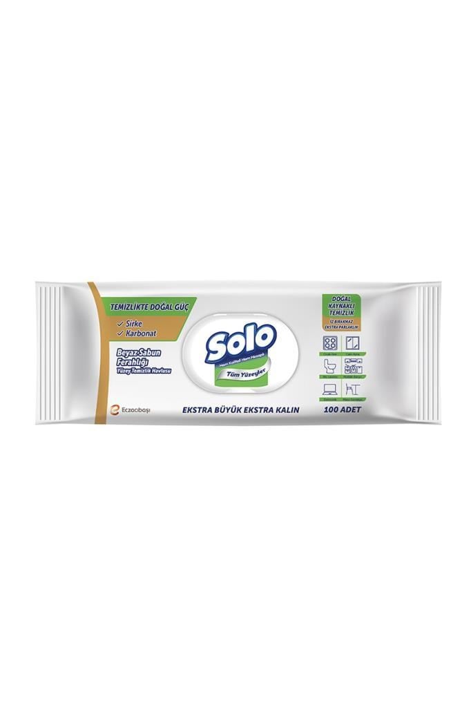 Solo Beyaz Sabun Ferahlığı Yüzey Temizlik Havlusu 100 YaprakSolo