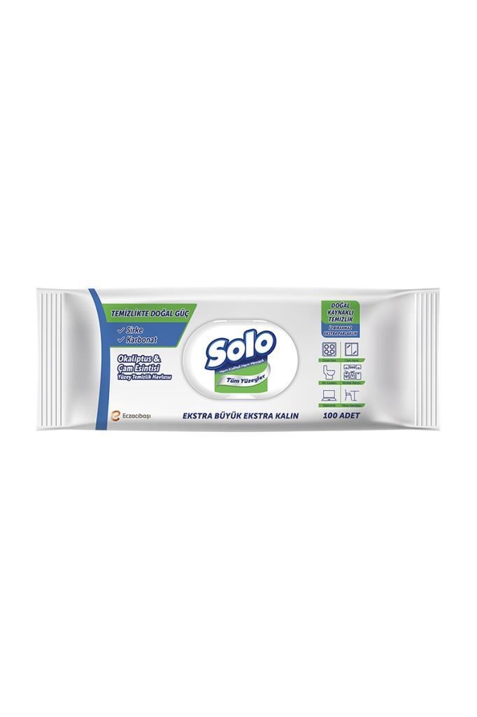 Solo Okaliptus & Çam Esintisi Yüzey Temizlik Havlusu 100 YaprakSolo