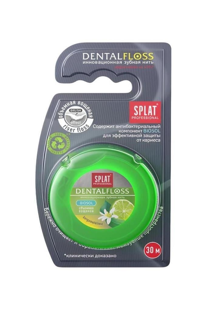 Splat | Bergamot ve Limon Aromalı 30 m | Diş İpi Splat Bergamot ve Limon Aromalı 30 m Diş İpiSplat
