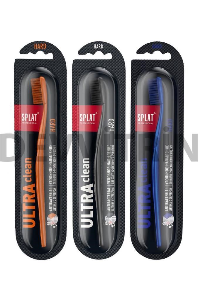 Splat | Ultra Clean Hard Kömür Diş Fırçası 1'li Splat Ultra Clean Kömür Mikro Partikül Kaplamalı Hard Diş FırçasıSplat