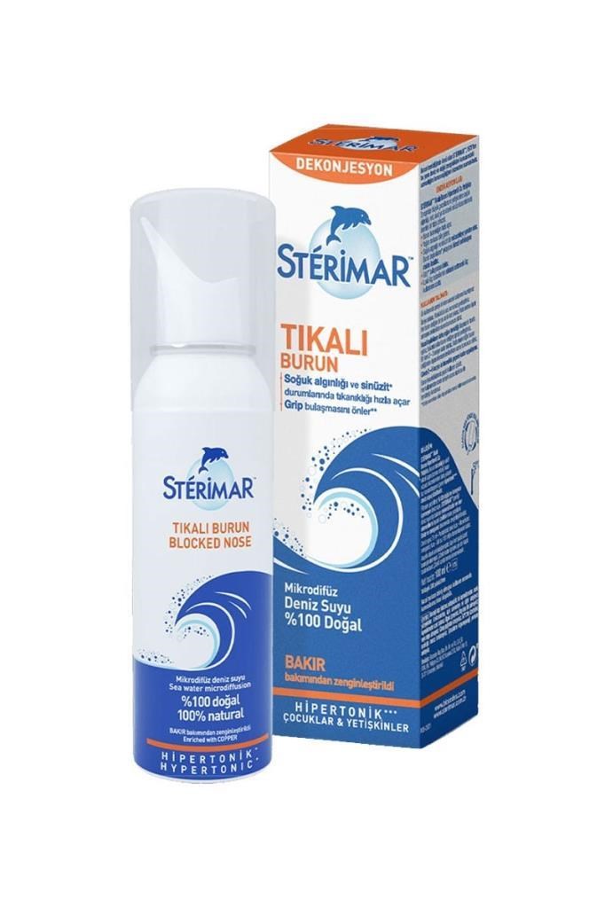 Tıkalı Burun Spreyi Sterimar Blocked Nose 50 ml Sterimar Blocked Nose Hipertonik Deniz Suyu Tıkalı Burun Spreyi 50 mlSterimar
