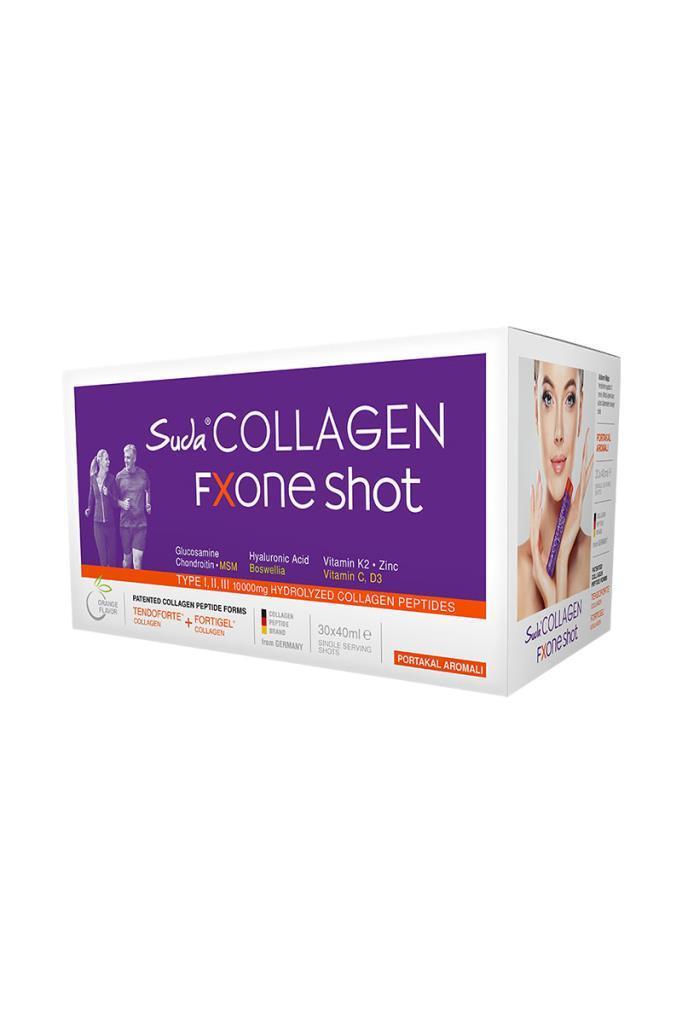 Suda Collagen Fxone  Portakal Aromalı 30 Shot 60 mlSuda Collagen Fxone Portakal 40 ml 30 ShotSuda Collagen