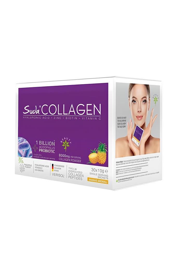 Suda Collagen Probiotic Pineapple 10 gr 30 SaşeSuda Collagen Probiotic Pineapple 10 gr 30 SaşeSuda Collagen