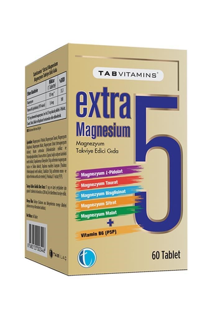 Tabvitamins Extra 5 Magnezyum 60 TabletTabvitamins