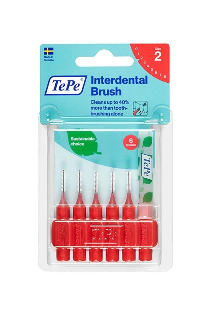 Tepe Arayüz Fırçası Kırmızı 0,5 mm 6lı Paket FiyatıTepe Arayüz Fırçası Kırmızı 0,5 Mm Blister 6lı PaketTepe