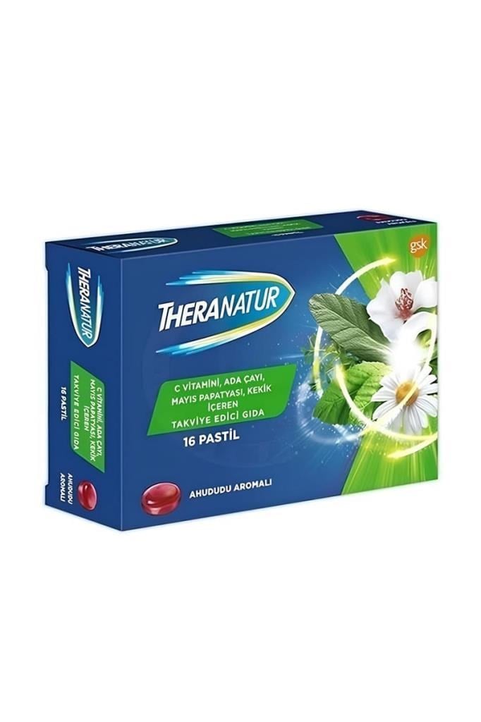 TheraNatur Ahududu Aromalı Pastil 16 Adet  Theranatur Ahududu Aromalı 16lı PastilTheranatur