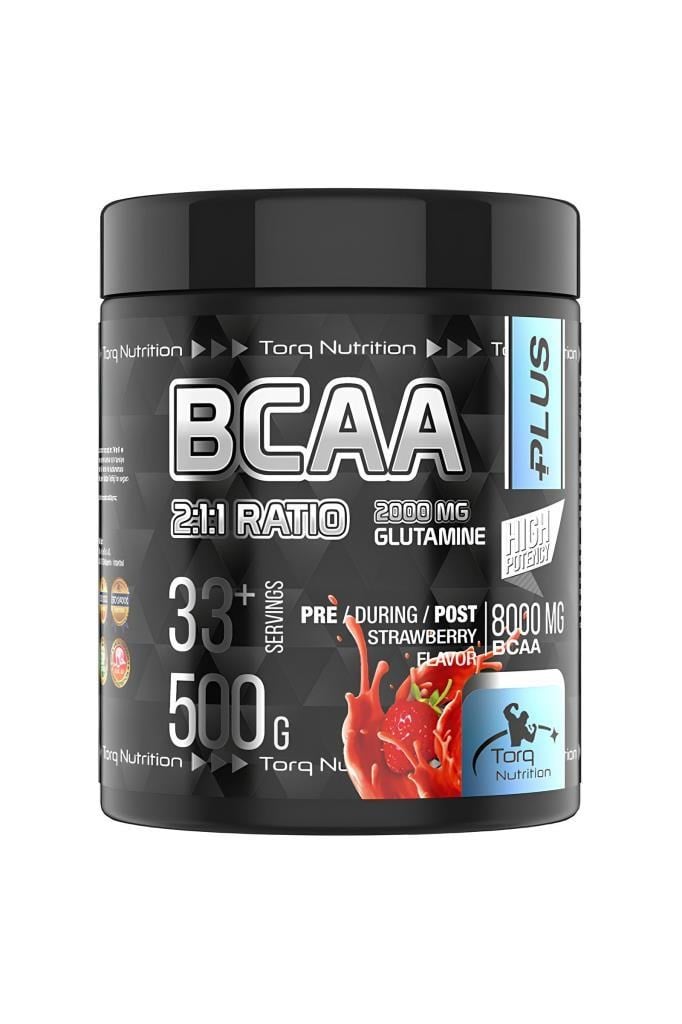 Torq Nutrition BCAA+ 2:1:1 Çilek 500g- 33 Servis | Hızlı KargoTorq Nutrition BCAA+ 2:1:1 Çilek 500 Gr - 33 ServisTorq Nutrition