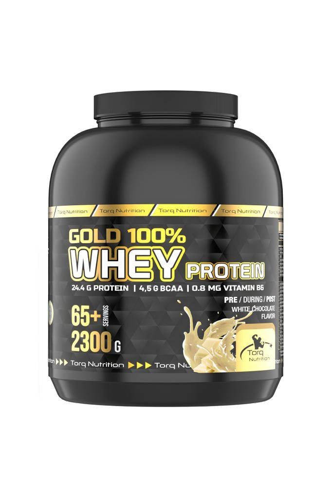 Torq Nutrition Gold %100 Whey 2300g 65+ Servis | Hızlı KargoTorq Nutrition Gold %100 Whey Protein Tozu Beyaz Çikolata 2300 Gr - 65+ ServisTorq Nutrition